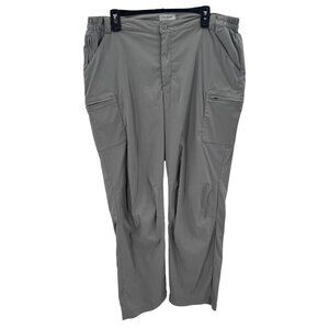L.L. Bean Mens Lightweight Grey Nylon Blend Cargo Pants Size XL